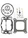Beasteel Carburetor Carb Rebuild Kit For Edelbrock 1400 1404 1405 1406 1407 1409 1411 1477 Fit Automotive 500 600 650 700 750 800 CFM Weber Marine Carburetor Mercruiser kit 809064 Carter 9000 Series 4