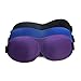 Sleep Mask, Wellvo 3 Pack 3D Contoured Sleeping Mask Set Natural Eye Cover Blindfold for Women Men Comfort Deep Eye Masks with Adjustable Strap Best Lightweight Night Eyeshade Blinder Travel Airplane