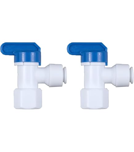 Tank Ball Valve 3/8" Quick Connect X 1/4" Female Npt For Water Purifier Pressure