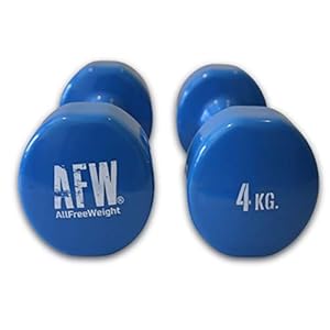 Vinyl halters (1-5 kg). Halfronde rubberen halters voor Pilates. Anti-slip gewichten voor thuis fitness. Thuis sporten…