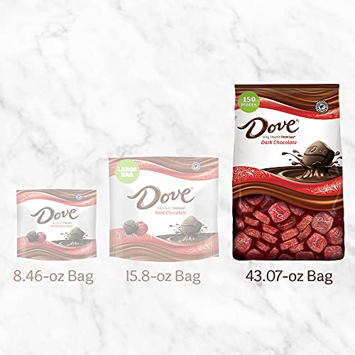 DOVE PROMISES Dark Chocolate Candy Individually Wrapped Bulk Pack( 43.
