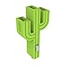 VOJO Cactus Mini 5V 3.1A Universal 3 USB Port Car Charger Adapter for Smartphones - Green