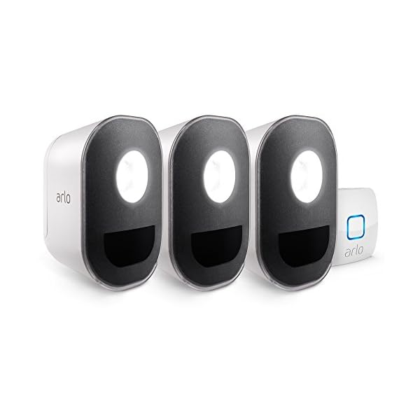 Arlo Lights - Smart Home Security Light | Wireless, Weather Resistant, Motion Sensor, Indoor/Outdoor, Multi-colored LED| 3 Light Kit  (ALS1103) camera not included
