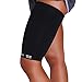 Zensah Thigh Compression Sleeve – Hamstring Support, Quad Wrap for Men and Women - Great for Running, Sports, Groin Pulls (Small-Medium, Black)
