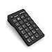 Cateck Bluetooth Wireless Keypad, Wireless 23 Keys Numeric keypad Bluetooth Numeric Keyboard for Windows Laptop Desktop Computer PC, Black