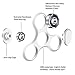 ApexPower EDC Tri Fidget Spinner Spinning 3mins+ Finger Stress Reducer Toy for Boring, Anxiety, Focusing (white)