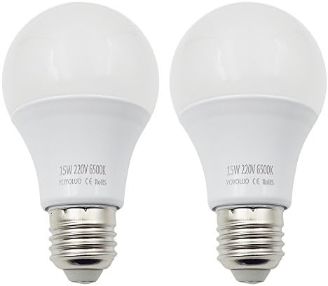 LED Light Bulb, IMODA 2 Pack E27 LED 15W 1200 Lumen 220V Light Lamp Super Bright Cool White Pack of 2 for Home, Living room, Warehouse, Bedroom, Office, Hotel, etc (Cold White)