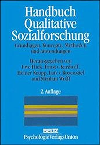 Handbuch Qualitative Sozialforschung Grundlagen Konzepte Methoden Und Anwendungen Amazon De Flick Uwe Kardorff Ernst Von Keupp Heiner Rosenstiel Lutz Von Wolff Stephan Bucher