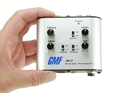 GMF Ai1 Acoustic Preamp and D.I. - Direct Box For Guitar and Other Acoustic Instruments - 3in1 Analog DI Box, Direct To Amp Preamp and EQ, Headphone Amp - Thumbnail 4
