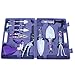 YaeGarden 10 Pcs Garden Tools Set 10 Pieces Portable Stainless Steel Gardening Tools Sets Gardening Tools Gift Kit with Trowel Pruner Rake Shovel Grass Shear Watering Can Bag Totethumb 1