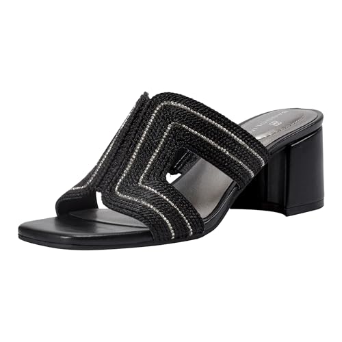 Bandolino Women’s MOLANE Heeled Sandal, Black 001, 5.5