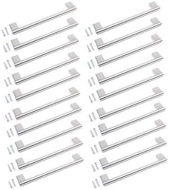 BSM Marketing Kitchen Cupboard Cabinet Keyhole Boss Bar Door Handle Knob Brushed Stainless Steel (20, 309mm)