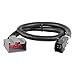 CURT 51437 Quick Plug Electric Trailer Brake Controller Wiring Harness, Fits Select Ford F150, F250, F350, F450, F550 Super Duty, Lincoln MKT, Navigator
