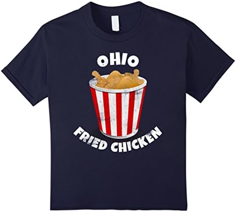 Kids Ohio Fried Chicken Shirt 8 Navy