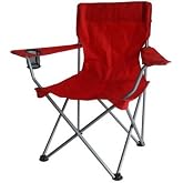 Ozark Trail Deluxe Folding Camping Arm Chair (Red)