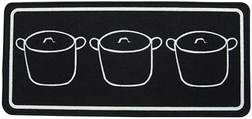 Aramis - Alfombra Cocina 44x100 ollas Negro: Amazon.es: Hogar