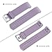 Maledan Bands Replacement Compatible with Fitbit Charge 2, 3-Pack, Small Slate Blue/Lavender/Beige