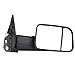 SCITOO fit For Dodge For Ram Towing Mirrors Black Rear View Mirrors fit 2002-2008 For Dodge For Ram 1500 2500 3500 Truck with Larger Glass Power Control, Heated Turn Signal Manual Flip up Folding