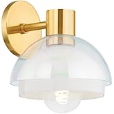Mitzi H844101-AGB Modena - 1 Light Wall Sconce 9.25 inches Tall and 8 inches Wide - Aged Brass