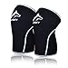HVSKY Fitness | Knee Sleeves - Support for Powerlifting, Weightlifting & Crossfit - Compression Knee Sleeves - Competition Grade (1 Pair), Men & Women (Black, Medium)