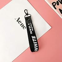 NATTEL New Off White Ribbon Band Keyring Key Rings For Women Bag Charms Short and Long Ribbon For Phone Case Wallet Keychain Key Chain