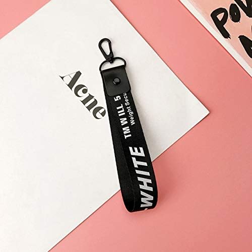 NATTEL New Off White Ribbon Band Keyring Key Rings For Women Bag Charms Short and Long Ribbon For Phone Case Wallet Keychain Key Chain