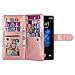 Galaxy Note 9 Wallet Case, SUPZY Leather Detachable Magnetic Flip 9 Card Slots Holder Wrist Strap Purse Removable Slim Protective Cover for Samsung Galaxy Note 9 (2018) 6.4 inch (Rose Gold)