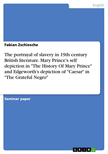 The portrayal of slavery in 19th century British literature. Mary Prince's self…