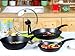 Coocan Diamond Frying Pan (4pc/set) 20cm frying pan + 28cm frying pan + 28cm wok + 28cm lid
