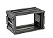 SKB 6U Shallow Roto Rack Case - Durable Polyethylene Gear Protector, Stackable, Waterproof with Twist Latches & Rubber Feet for Musicians, DJs, and A/V Equipment - Secure Transport & Storage Solution
