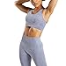 WODOWEI Women 2 Piece Outfits Sports Bra Seamless Leggings Yoga Set Long Pants Gym Clothing