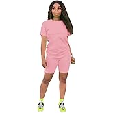 Nimsruc Two Piece Outfits For Women Summer Sweatsuits