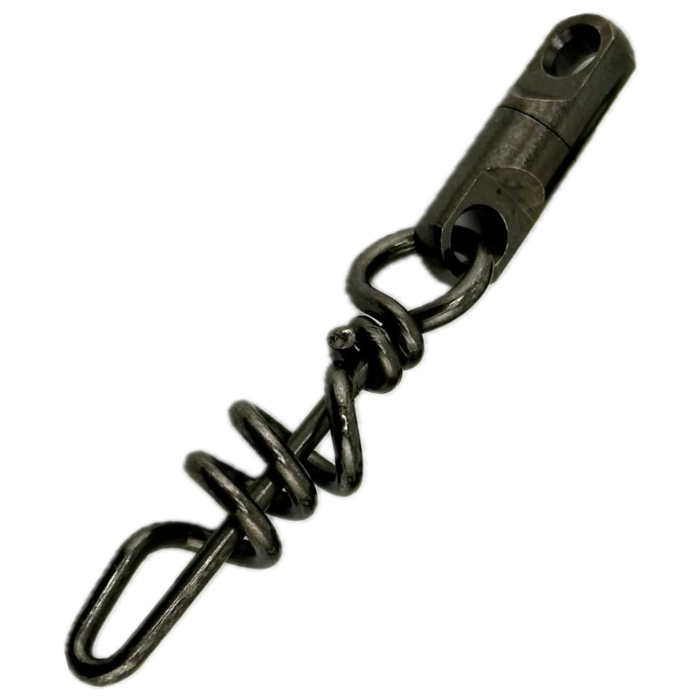 Lobo Lures Quick Release Big Game Marlin Fishing Heavy Duty Aussie Style Ball Bearing Dredge Corkscrew Swivels (Single)