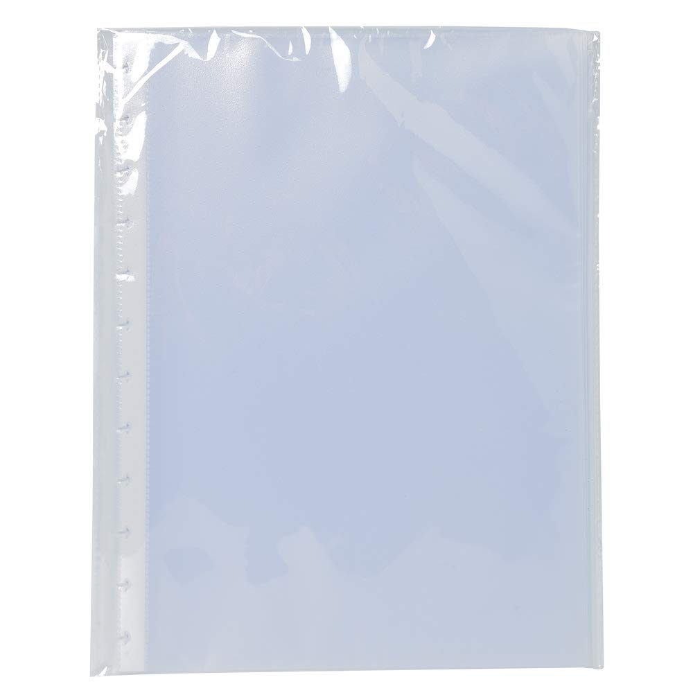Exacompta - Ref 86001E - Removable Display Book Pockets Refill - 240 x 320mm in Size, Suitable for A4 Documents, High Transparenct Material - Clear (Pack of 10)