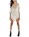 Leadingstar Women Crochet Smock Cover Up Tops Loose Beach Blouse Swimwear