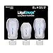 LiquiSnugs - 100% Guaranteed Leak Proof - Silicone Travel Bottles (3 PACK) TSA Approved - by TravelSnugs primary