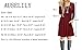 AUSELILY Women's Short Sleeve Summer Dress Pleated Loose Swing Knee Length Dresses with Pockets 2025 New