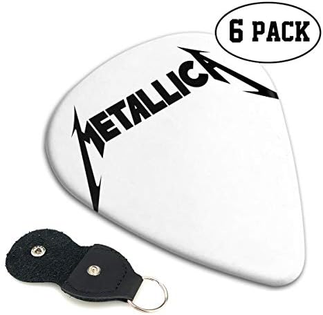 HEAL YOU Metallica James Hetfield 351 Shape Celluloid Guitar Picks for Holder Case for Guitar Bass 6-Pack