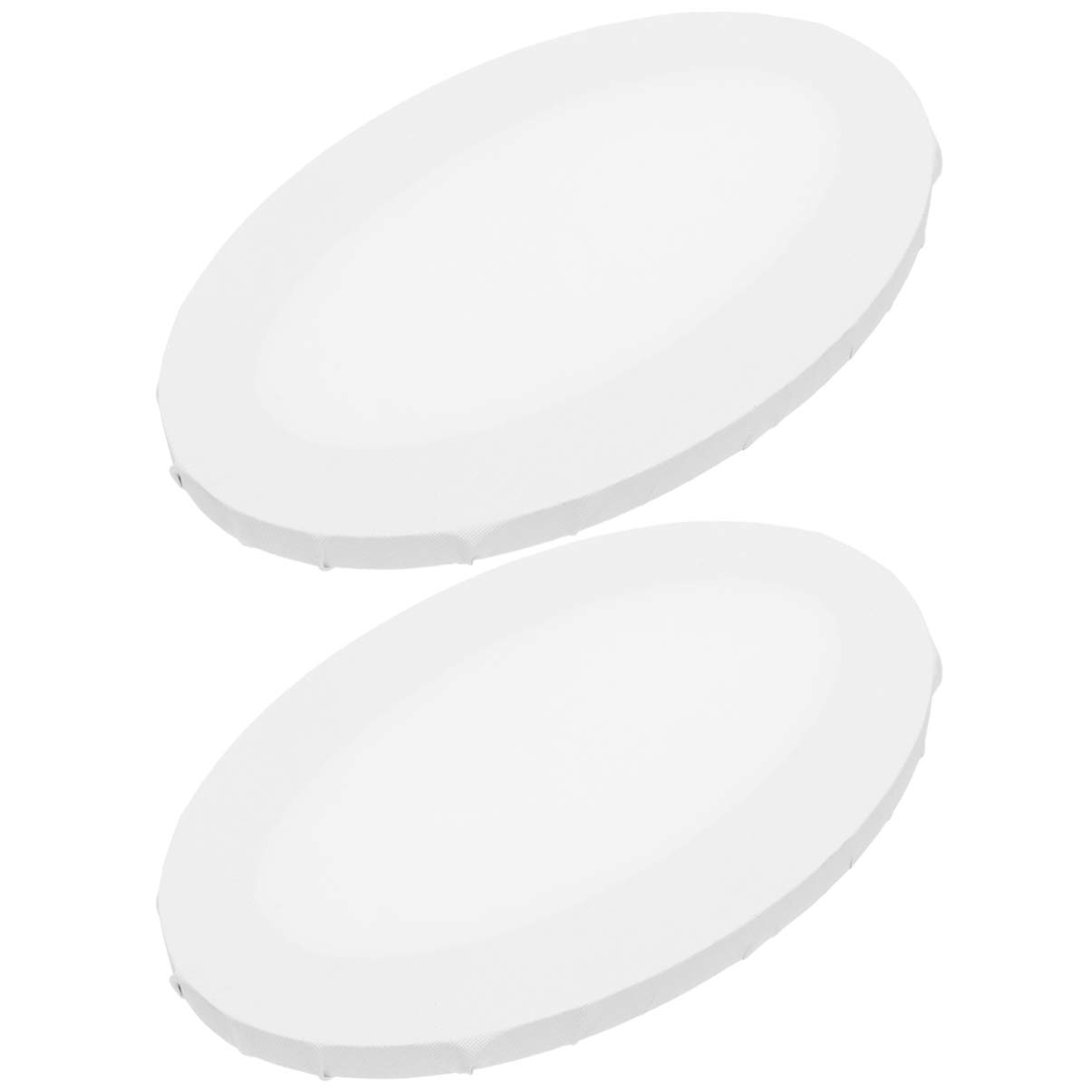 Stretched Canvas 2pcs Oval Canvas Panel Boards for Painting Cotton Primed Canvas Panel Acid Artist Canvas Boards for Professionals Hobby Painters Students Kids 30x40cm Blank Wall Plate