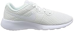 NIKE Big Kids' Tanjun Sneakers, White, 6.5 M US