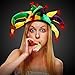 LED Light Up Mardi Gras Dragon Tail Jester Party Hat