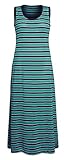 Women's Scoop Neck Sleeveless Lightweight Knit Striped Long Maxi Plus Size Dress