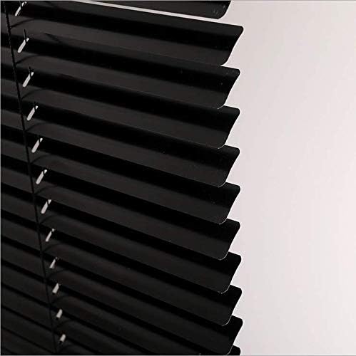 HSYLYM Aluminum Venetian Blinds 120x130 cm Black 1 inch Slats