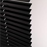 HSYLYM Aluminum Venetian Blinds 70x130 cm Black 1 inch Slats