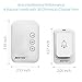Wireless Doorbell, BESTEK Doorbell Kit Operating at over 500-feet Range with 1 Remote Button and 1 Plugin Receiver, LED Flash Lights, 36 Chimes for Home and Office (FCC Certification)- White