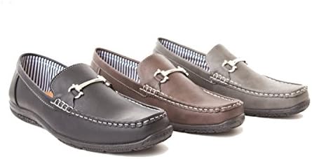 Revenant Mens Classic Slip On Loafer Shoes - Narrow (11 B, Gray)