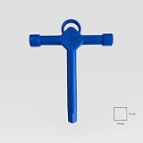 Trade Access Panels Universal Tee Key 7mm Plastic Lock Key Blue view 3