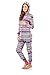 Ashford & Brooks Women's Sweater Fleece Zip Up Hooded Jumpsuit One Piece Pajama