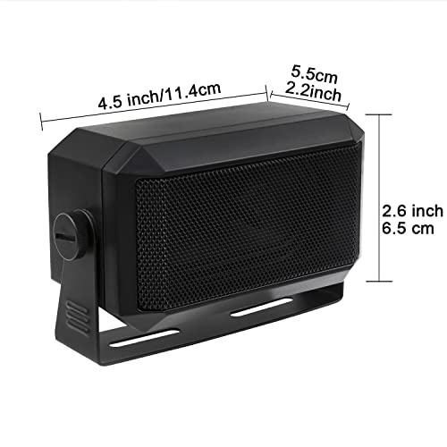 ZAXIDALER Rectangular External Communications Speaker for Ham Radio, CB