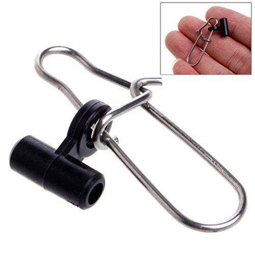 10Pcs Fishing Sinker Slide Clip Connector Swivels For Finder Braided Line - Thumbnail 2